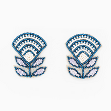 Load image into Gallery viewer, Block Print Flower Earrings
